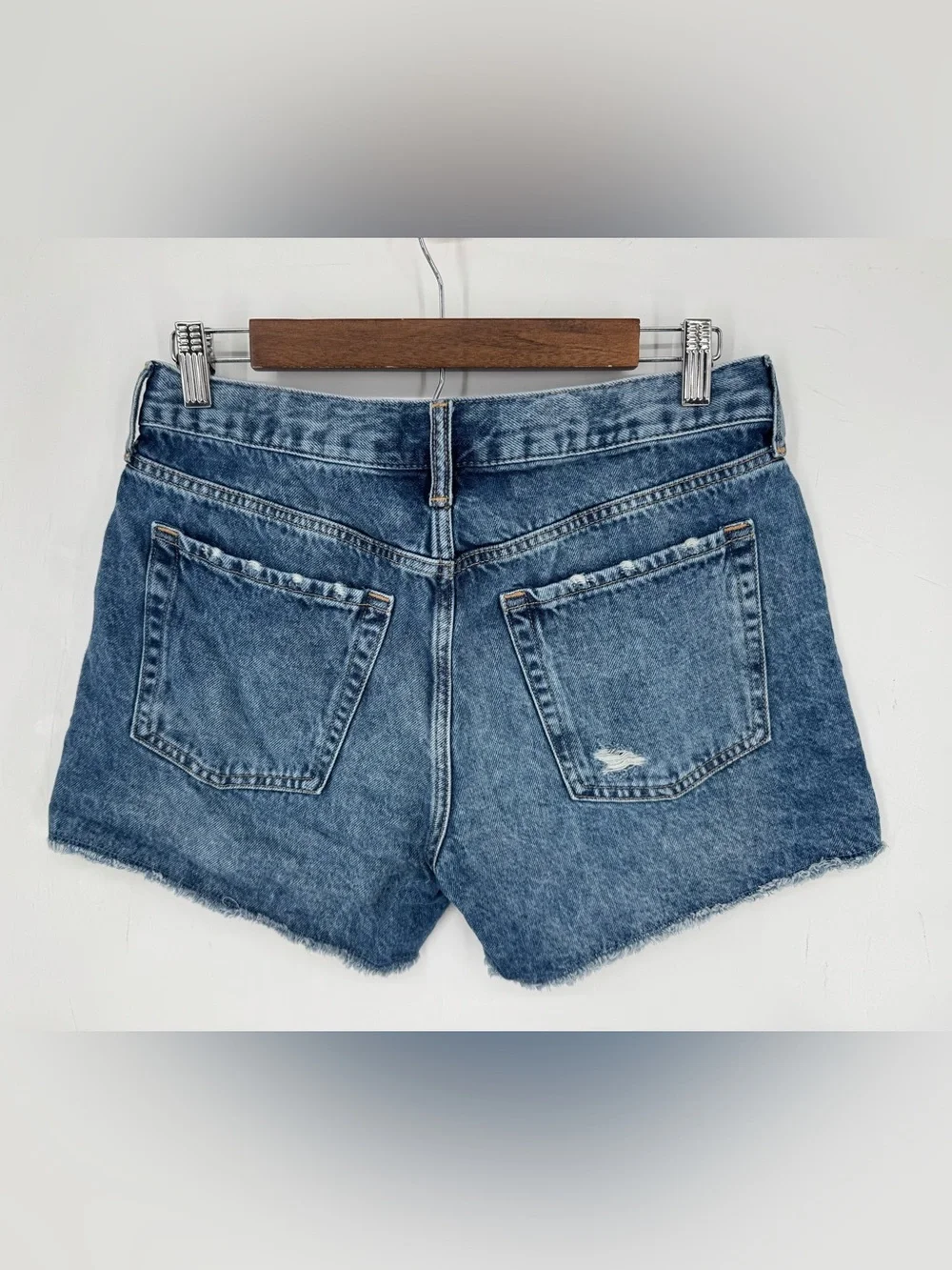 GAP Kids Distressed Low Stride Denim Shorts Size 14 Plus GIRLS 100% Cotton